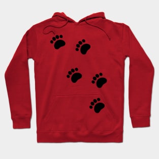 Animal Tracks Paw Prints Hoodie